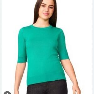 NW T Melissa Paige Teal Crew Neck Sweater xl